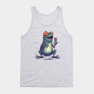 Frog singing Tank Top